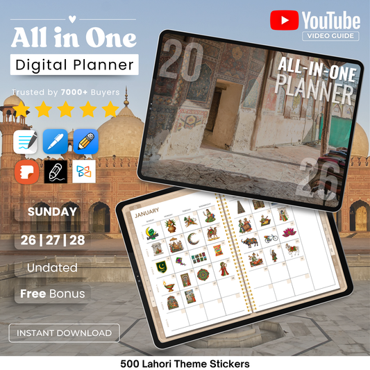 Pakistani Planner | Minimal Theme Edition