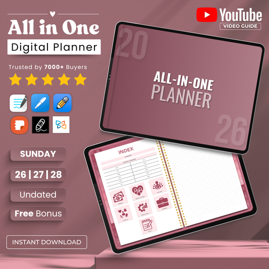 All-in-One Planner - Pink Digital Babe Edition