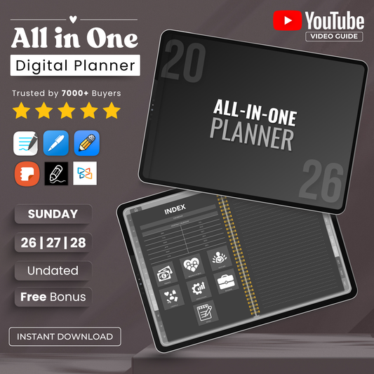 All-in-One Planner - Dark Mode Edition