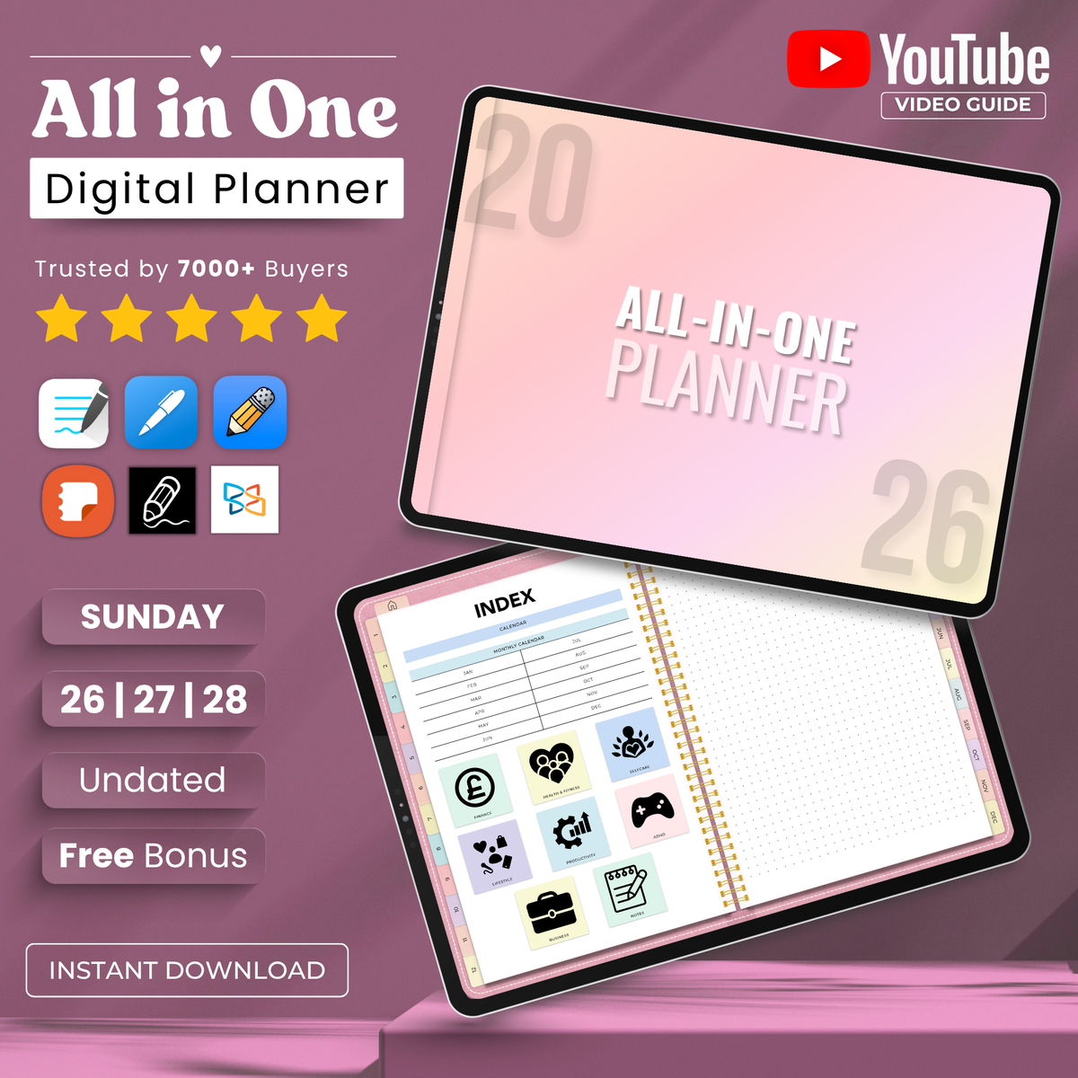 All-in-One Planner - Pastel Edition