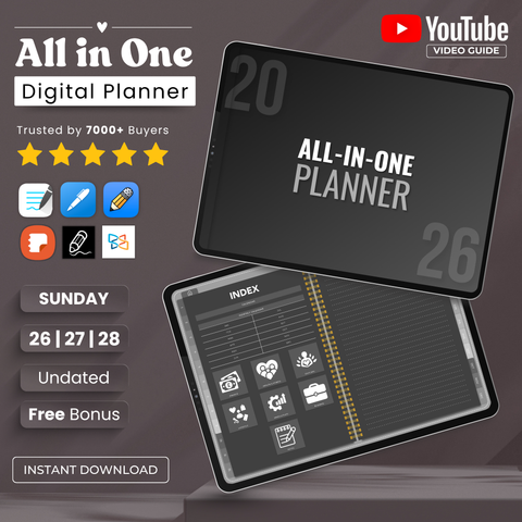 All-in-One Planner - Dark Mode Edition