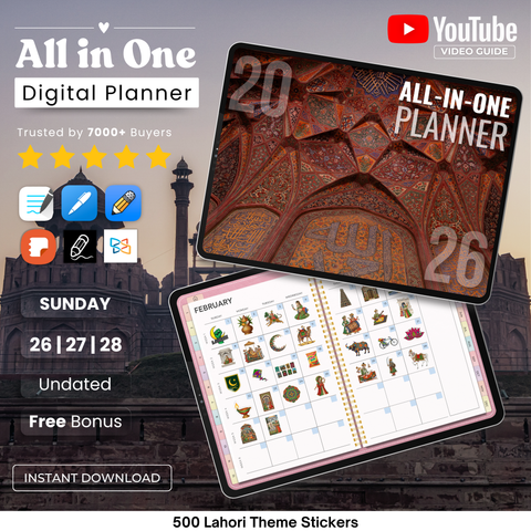 Pakistani Planner | Pastel Theme Edition