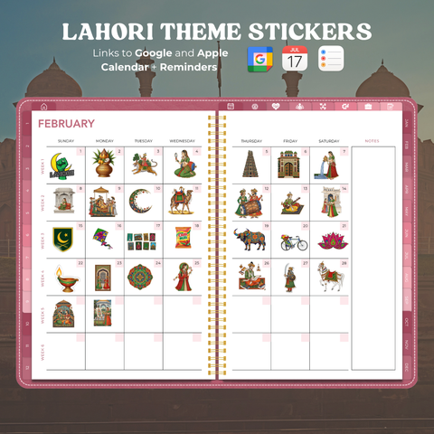 First Ever Pakistani Digital Planner - Pink Theme Edition