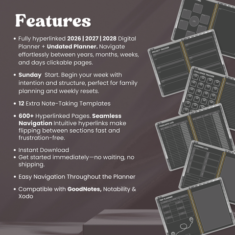 All-in-One Planner - Dark Mode Edition