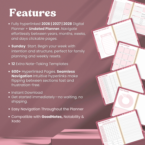 All-in-One Planner - Pink Digital Babe Edition