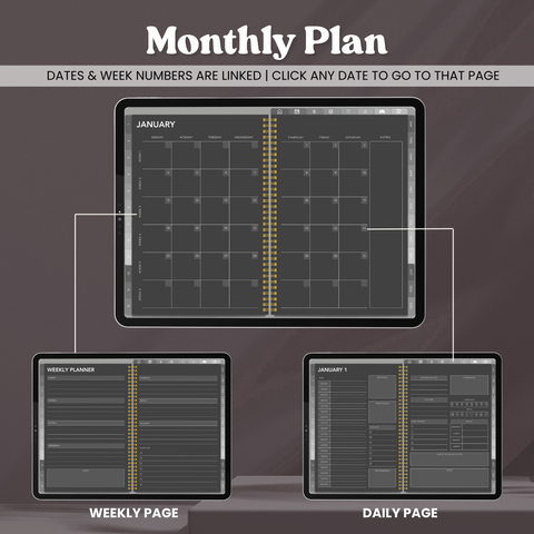 All-in-One Planner - Dark Mode Edition