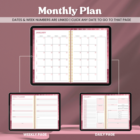 ADHD Planner | Pink Theme Addition